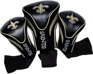 Team Golf 31894 New Orleans Saints 3 Pack Contour Fit Headcover Team Golf 31894 New Orleans Saints 3 Pack Contour Fit Headcover