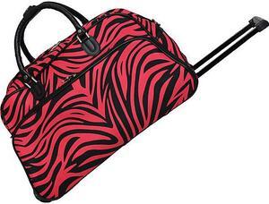 World Traveler Zebra 21in. Rolling Duffel Bag