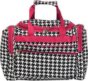World Traveler Houndstooth 16in. Shoulder Duffle Bag
