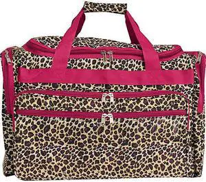 World Traveler Leopard 19in. Shoulder Duffle Bag