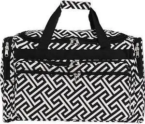 World Traveler Greek Key 22in. Travel Duffle Bag
