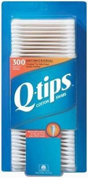 Q-tips antibacterial cotton swabs for clean ears - 300 ea