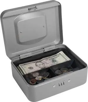 8 Inch Gray Combination Lock Box 8 Inch Gray Combination Lock Box