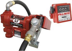FILL-RITE FR2411H Fuel Transfer Pump, 24V DC, 15 gpm Max. Flow Rate , 1/4 HP,