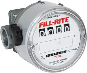 Fill-Rite TN860AN1CAB2GAC 6 - 60 GPM 1-1/2-Inch NPT Thread Resettable Meter