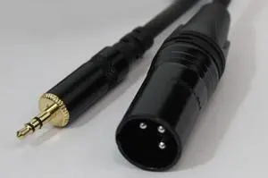 ProX 1/8" Stereo Mini Male to XLR Male, 5'
