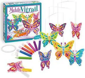 Mobile Vitrail - Crystal Butterflies