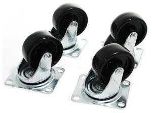 Casters (4) For Slim 5 Racks (2 Locking) Casters (4) For Slim 5 Racks (2 Locking)