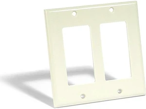 Decora Switch 2-Gang Plate Almond LEVITON MFG Decorative Switch Plates 80409-A Decora Switch 2-Gang Plate Almond LEVITON MFG Decorative Switch Plates 80409-A