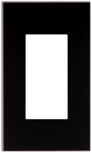 Leviton 80301-E Single-Gang Screwless Decora Wall Plate, Black