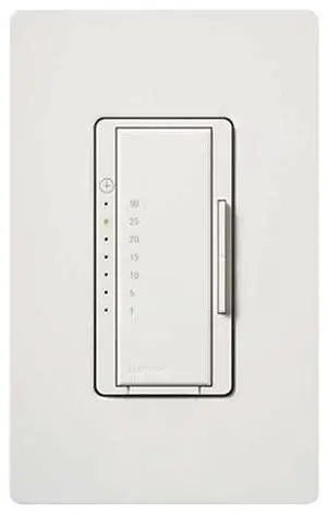 Lutron Switch,Tap/Rocker,120V,Timer 1-30 Mins HAWA MA-T530G-WH
