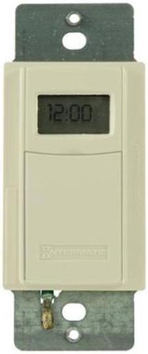 Intermatic EI600LAC 7-Day Electronic In-Wall Timer - Almond