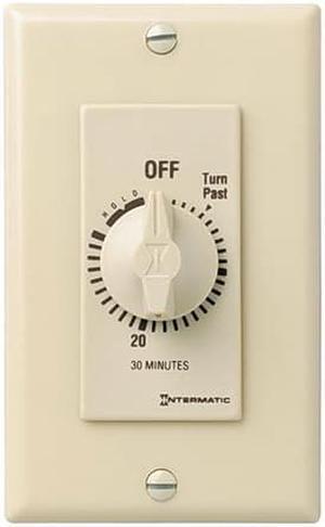INTERMATIC FD30MH Spring-Wound Timer,0 to 30 min.,Ivory