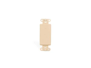 Leviton 80414-I Blank Decora Adapter, No Hole, Plastic, Ivory Leviton 80414-I Blank Decora Adapter, No Hole, Plastic, Ivory