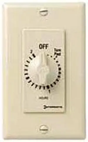 Intermatic FD34H 4-hour Spring Wound Wall Switch Timer SPDT, Ivory