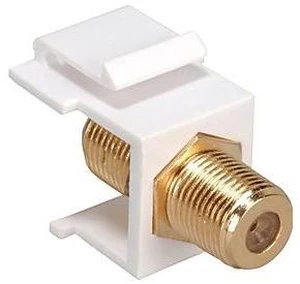 Cooper Wiring Devices 5552-5EBK F-Series Coax Connector, Black Cooper Wiring Devices 5552-5EBK F-Series Coax Connector, Black