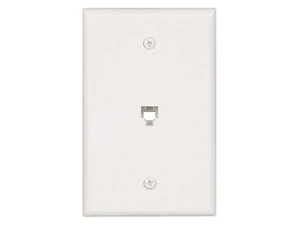 Cooper Wiring Devices 3533-4W Mid Size Flush Mount Wallplate with Phone Jack 4-C Cooper Wiring Devices 3533-4W Mid Size Flush Mount Wallplate with Phone Jack 4-C