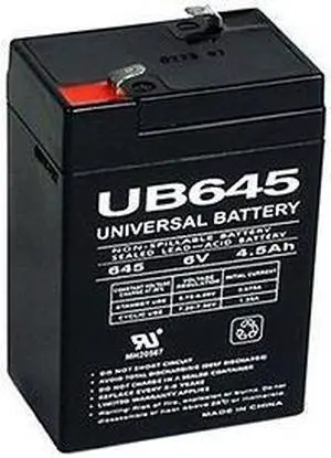 Universal Power Group, Inc D5733 4.5 Amp Sealed Lead-Acid 6 Volt Battery