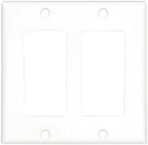 Cooper 2152W White Two Gang Decorator Wall Plate Cooper 2152W White Two Gang Decorator Wall Plate