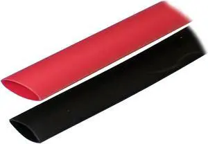 Ancor Adhesive Lined Heat Shrink Tubing (ALT)-3/4" x 3"-2- Pack-Black/Red - 306602