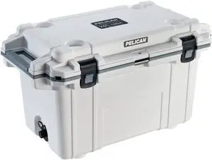 Pelican(TM) 70Q-1-WHTGRY 70-Quart Elite Cooler (White)