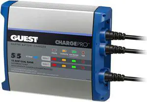 Guest On-Board Battery Charger 10A 12V 2 Bank 120V
