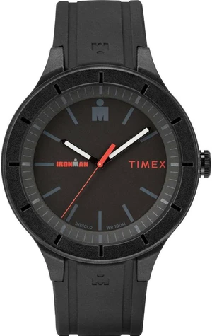 Timex IRONMAN Essential 43mm Resin Strap Watch - Black/Red - TW5M16800