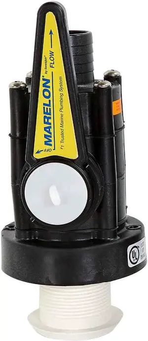 Forespar Marelon Full-Flow Seacock & 1/2" Mushroom Through-Hull