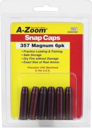 A-ZOOM 15316 AZOOM SNAP CAPS 9MM 10PK BLUE