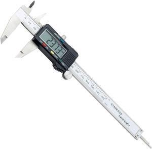 Pro'sKit PD-151 Digital Caliper Stainless Steel 150mm/6" Inch Metric System Imperial Standard Calipers Measuring Tool Micrometer