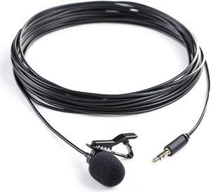 Saramonic SR-XMS2 Broadcast-Quality X/Y Stereo Lavalier Omnidirectional Microphone with 3.5mm TRS Connector for DSLR Cameras, Camcorders, Recorders & Saramonic Devices