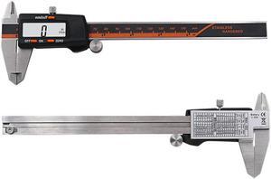 0-150mm 6 Inch LCD Digital Vernier Caliper Gauge Micrometer Stainless Steel Caliper Ruler Measuring Tool