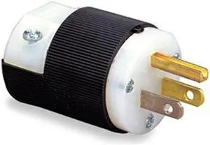 HUBBELL WIRING DEVICE-KELLEMS HBL5266C Straight Blade Plug, Male, Straight,