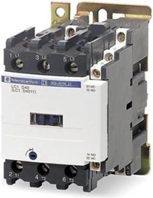 SCHNEIDER ELECTRIC LC1D40AB7 IEC Magnetic Contactor, 3 Poles, 24 V AC, 40 A,