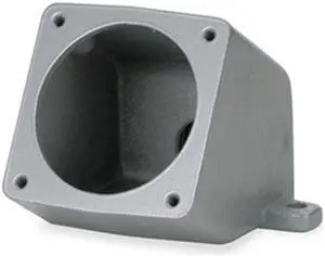 HUBBELL WIRING DEVICE-KELLEMS MB601W Pin & Sleeve Receptacle, 60 A, - Phase,