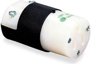 HUBBELL WIRING DEVICE-KELLEMS HBL8219C Straight Blade Connector, 5-15R, 15 A,