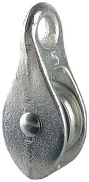 PEERLESS 3-010-03-B6- Pulley Block, Fibrous Rope, 3/16" Max Cable Size, None