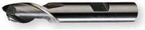 End Mill, Cobalt, 1/4, 2 FL, SGL Sq End, CC