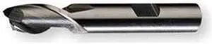 End Mill, HSS, 3/16, 2 FL, SGL Sq End, CC