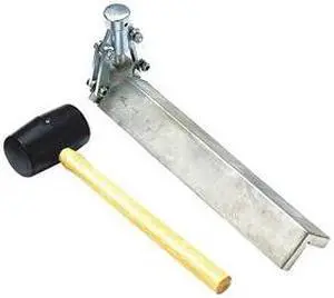 WESTWARD 13A765 Cornerbead Clincher w/Mallet,13-1/2 x 3