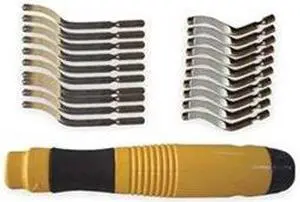 WESTWARD 2NXJ1 Deburring Tool Handle Kit,B,E Series