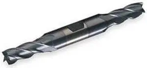 End Mill, Co, TiCN, 3/8, 4 FL, dbl Sq End, CC