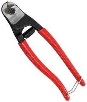 WESTWARD 10D465 8" Cable Cutter, Wire Rope, 5/32" Cap