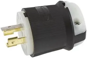 HUBBELL WIRING DEVICE-KELLEMS HBL2441 Locking Plug, L18-20P, 20 A, 120/208V AC,