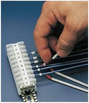 BRADY SCN10-A-M Wire Marker Wand,Preprinted,Sleeve,PK13