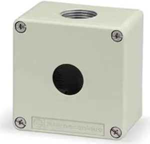 SCHNEIDER ELECTRIC XAPG19501 Pushbutton Enclosure,3.03 in.,Metal