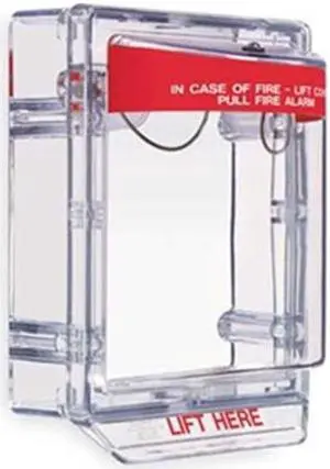 Pull Station Guard, Polycarbonate, Surface