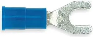 3M MVU14-8FBX Fork Terminal, #8 Stud Size, 14 AWG, 600 V, Vinyl Insulated,