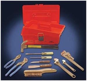 Nonsparking Tool SetNonmagnetic,  Corrosion Resistant, Number of Pieces 11