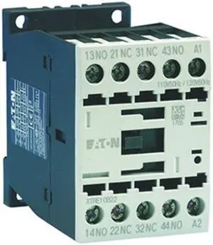 EATON XTRE10B22TD IEC Control Relay,2NO/2NC,24VDC,16A